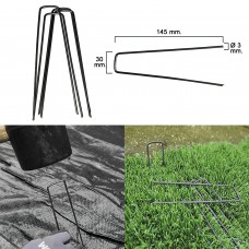Grampo de metal para fixação de malhas e gramado (20 peças)