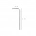 Llave Allen Standar Acero Cromo Vanadio Profesional 3,0 mm.