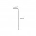 Llave Allen Larga Acero Cromo Vanadio Profesional 2,0 mm.