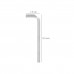 Llave Allen Larga Acero Cromo Vanadio Profesional 3,0 mm.