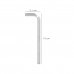 Llave Allen Larga Acero Cromo Vanadio Profesional 4,0 mm.