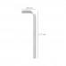 Llave Allen Larga Acero Cromo Vanadio Profesional 5,0 mm.