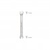 Llave Fija Plus  6x7 Acero Cromo Vanadio DIN 3110