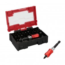 Juego De Puntas Acero Cromo Vanadio Con Adaptador Rapido 32 Piezas