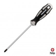 Destornillador Phillips Acero S2 Mango TPR Bimaterial. Medida PH 2 x Ø 6,0 x 150 mm.