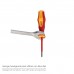 Destornillador Phillips Aislado Certificado VDE 1.000 V. Medida PH 1 - 4,5 x 80 mm.