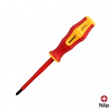 Destornillador Phillips Aislado Certificado VDE 1.000 V. Medida PH 2 - 6,0 x 100 mm.
