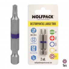 Pedaços Maurer Torx T-20 longos (2 peças)
