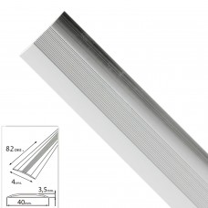 Adesivo intermitente para tapete de prata de metal 82,0 cm.