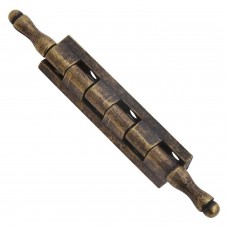 Dobradiça destacável com pino e parte superior em ouro velho 87 mm.