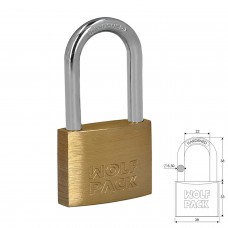 Cadeado em latão Arco longo 40 mm.