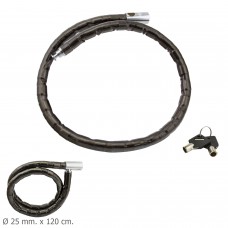 Chave Tubular para Piton de Motocicleta Blindada 25 mm. x 120 cm