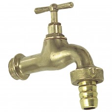 Latão polido torneira Curvo Racord 3/4 '
