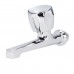 Cromo metal Volante torneira da pia 12 1/2 cm'