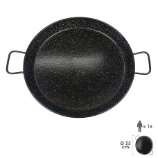 Panela de Paella Valenciana esmaltada 16 pessoas / 55 cm
