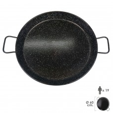 Panela de Paella Valenciana esmaltada 19 pessoas / 60 cm