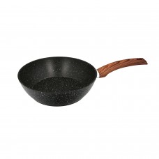 Sarten Aluminio Forjado Antiadherente Acabado Piedra Ø 24 x 7 cm. Mango Engomado