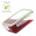 Recipiente Hermético de Cristal Retangular 550 ml. 16,7 x 11,8 x 6,2 (alt) cm.