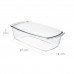 Fuente Horno Cristal, Especial Reposteria, 1.5 Litros