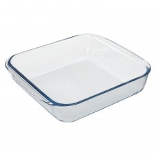 Fuente Horno Cristal Cuadrada  1,8 Litros. 20,7x20,7 cm