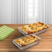 Set 2 Fuentes Horno Cristal Rectangulares 1 / 1,6 Litros.