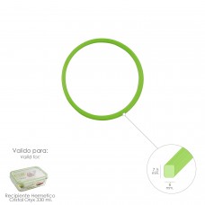 Anel de silicone para recipiente de vidro hermético 330 ml.