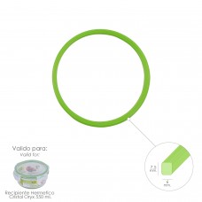 Anel de silicone para recipiente de vidro redondo hermético 550 ml.