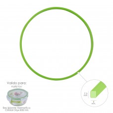 Anel de silicone para recipiente de vidro redondo hermético 850 ml.