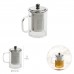 Taza Cristal Con Filtro De Acero Inoxidable 350ml