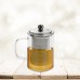 Taza Cristal Con Filtro De Acero Inoxidable 350ml