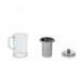 Taza Cristal Con Filtro De Acero Inoxidable 350ml