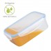 Recipiente Hermético de Plástico Retangular 1.000 ml. 19x12,5x6,5 (A) cm.