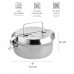 Fiambrera Acero Inoxidable Con 2 Platos Ø 16 cm.