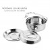 Fiambrera Acero Inoxidable Con 2 Platos Ø 16 cm.