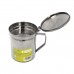 Grasera Inoxidable Para Carne 0,5 Litros. Con Colador y Tapa