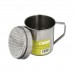 Grasera Inoxidable Para Carne 0,5 Litros. Con Colador y Tapa