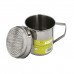 Grasera Inoxidable Para Pescado 0,5 Litros. Con Colador y Tapa