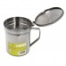 Grasera Inoxidable Para Carne 1,0 Litros. Con Colador y Tapa