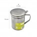 Grasera Inoxidable Para Pescado 1,0 Litros. Con Colador y Tapa