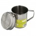 Grasera Inoxidable Para Pescado 1,0 Litros. Con Colador y Tapa