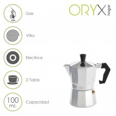 Cafeteira Alumínio 2 xícaras (100 ml.) Clássico