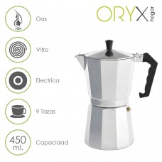 Cafeteira em alumínio de 9 xícaras (450 ml.) Classic