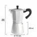 Cafeteira por indução de alumínio com 9 xícaras (450 ml)