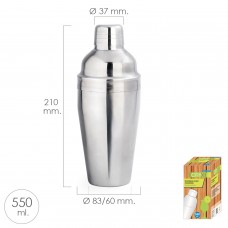 Coqueteleira de aço inoxidável 550ml