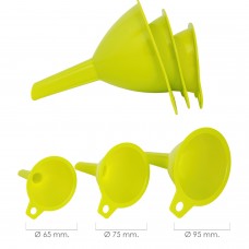 Funis de plástico Cozinha Ø 65/75/95 mm. (Defina 3 funis)