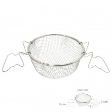 Cesta Freir Acero Inoxidable Con Asas Ø 20 cm.