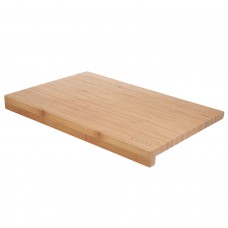 Tabla Cortar de Madera de Bambu Con Borde 46x30,5 cm.