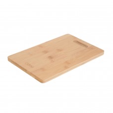 Tabla Cortar de Madera de Bambu Con Asa 30 x 20 cm.
