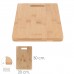 Tabla Cortar de Madera de Bambu Con Asa 30 x 20 cm.