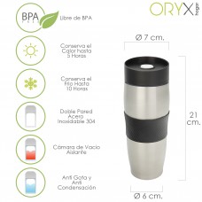 Gotejamento em Aço Inoxidável Thermo Glass 380 Ml.